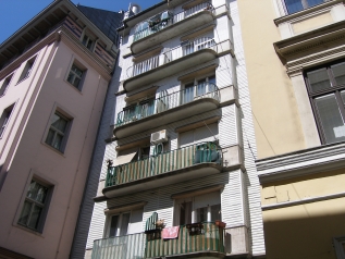 the balconies from outside
