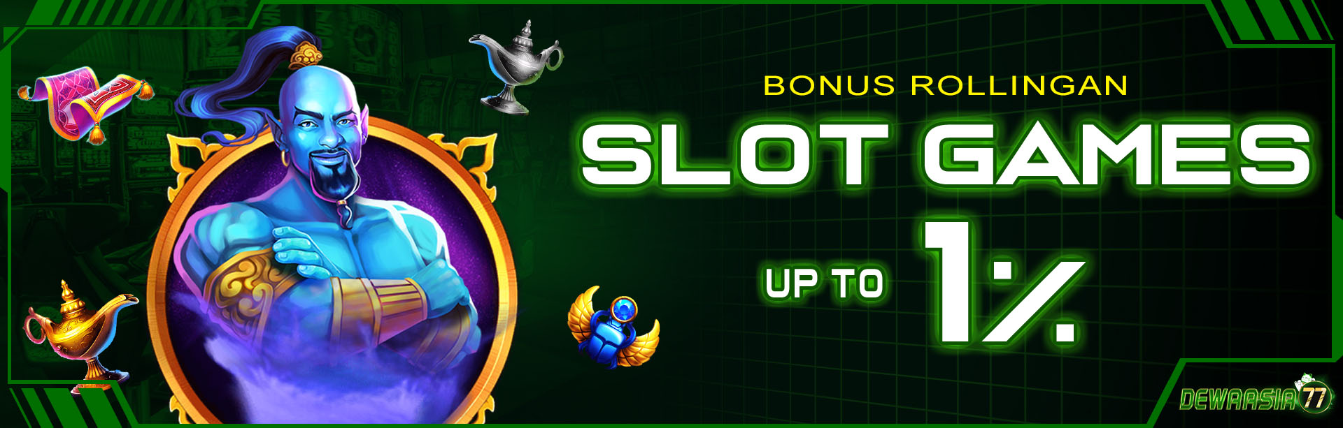 BONUS ROLLINGAN SLOT 1%