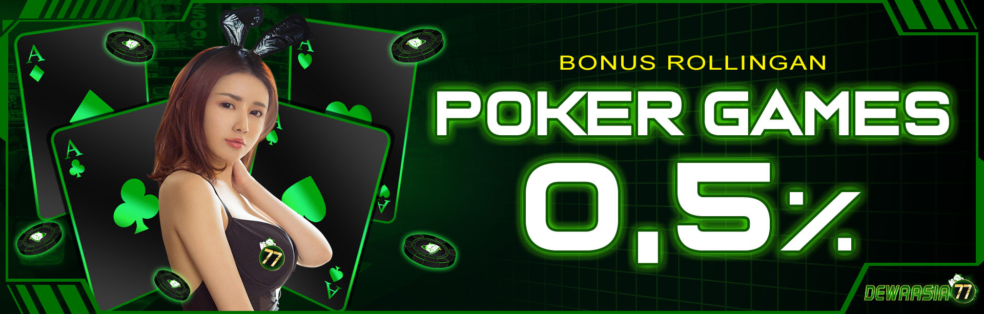 BONUS ROLLINGAN  POKER 0.5%