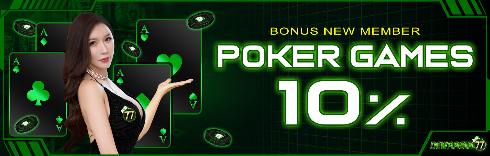 BONUS NER MEMBER POKER 10 %